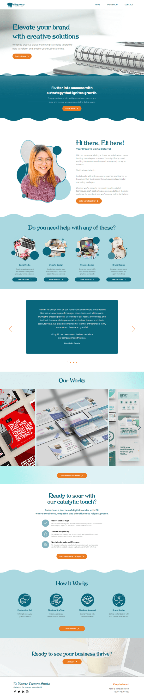Eli Noveno Website V3 - 01 Home Page